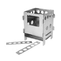 camping Lightweight Stainless Steel Folding Wood Stove for Outdoor Camping Picnic & Backpacking Print Logo Burners for Cooking
