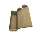 12x5x3 Pink Foil Embossed Kraft Corrugated Shipping Boxes E-Commerce Logo Mailer Folder with Matt Lamination Paper Kraf Material
