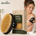 Jarnier FSC Dry Body Brush with Soft Bristle for Exfoliating Dry Skin Suit for Radiant Skin Lymphatic Drainage Reduces Cellulite