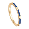 Milskye Custom Jewelry Sets 925 Silver 18k Gold Plated Colorful Enamel Ring