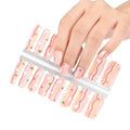 Huizi Factory Supplier Beatuyful 16 Strips Colorful Multipatterned Metallic Shiny Custom Gel Nail Wraps  Stickers