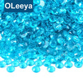 Oleeya Factory Wholesale SS6-SS30 Non Hotfix Transparent Clear Flatback AB Colors Resin Rhinestones for Garment