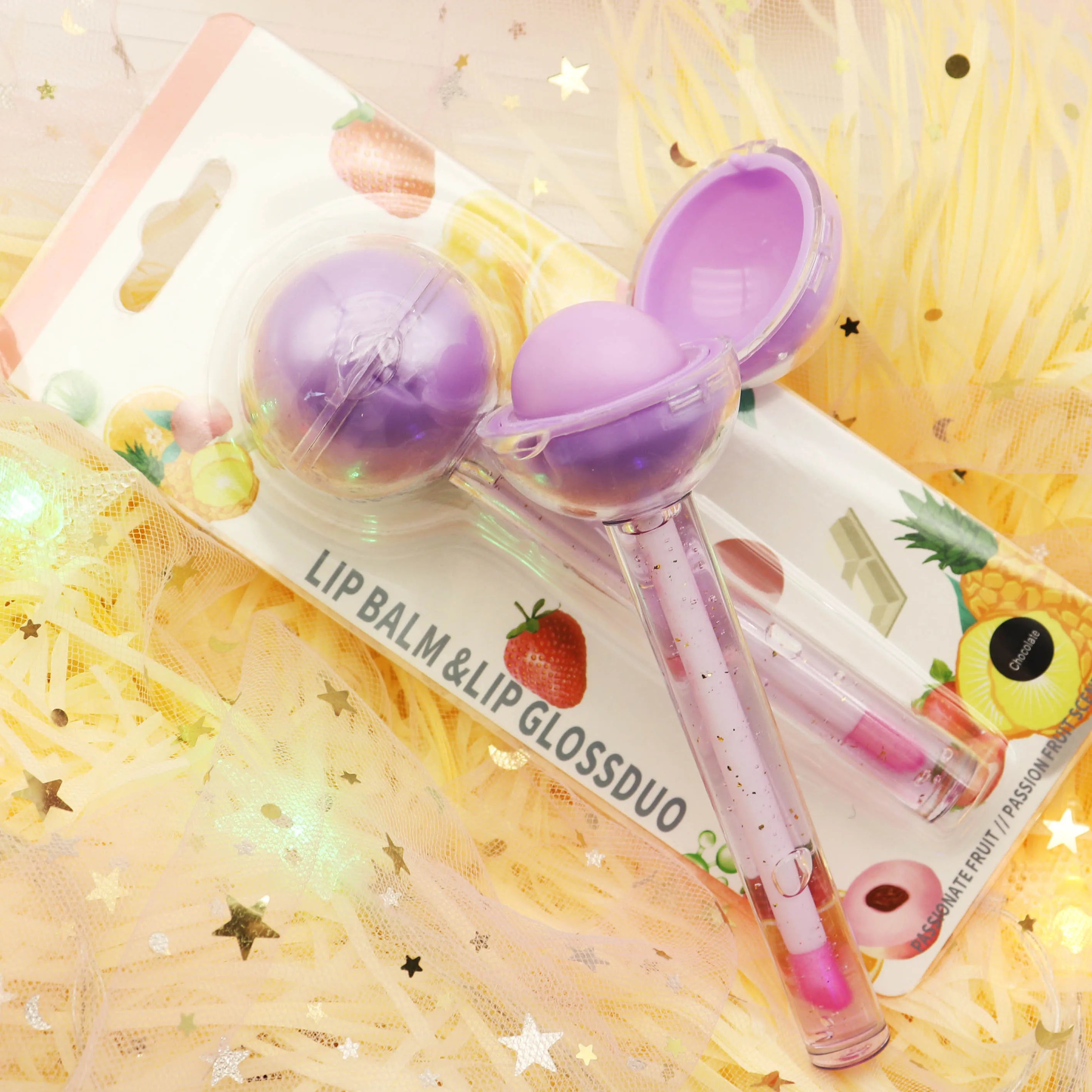 Wholesale Private Label Makeup Cosmetics Lipgloss Professional Lip Gloss with Balm