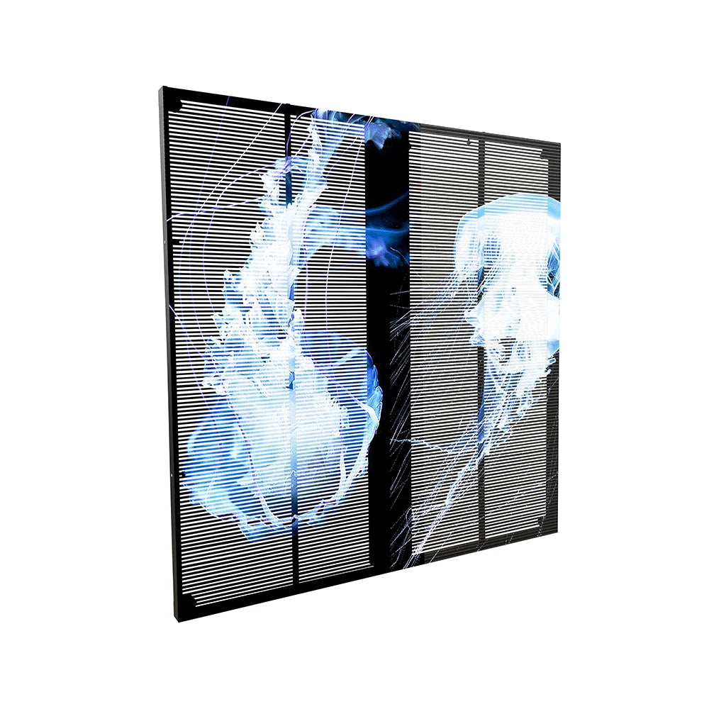 Indoor P3.91 Advertising LED Transparent Screen Wall Mounted Video Wall Glass Windows for Elevator Pantalla Led