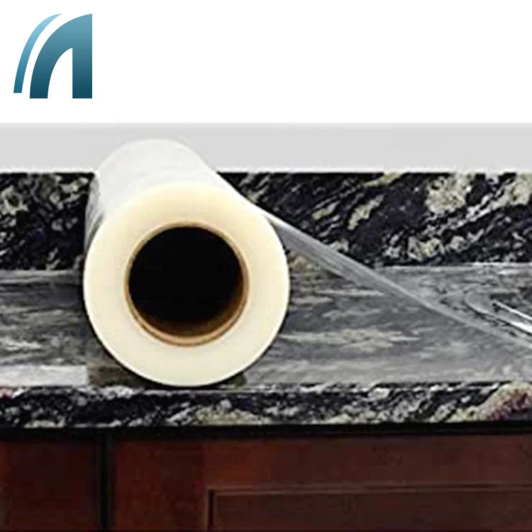 ShengFa Clear Soft PE Moisture Proof Adhesive Film Anti Scratch Artificial Marble Surface Protection Tape Stone Protection Film