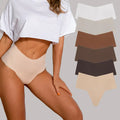 Wholesale Comfortable Women's Silk Underwear Spandex Seamless Panties Solid Pattern Knitted Weaving Method Plain Dyed Technics