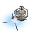 New ViliHolo Z7H 3D Holographic Advertising Fan 52cm 4 Blades High Resolution Outdoor & Indoor Use Projector