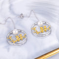 C8085 Abiding Fine Jewelry Brand New Owl Natural Fresh Water Pearl Jewelry Women Sliver Earings