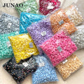 JUNAO Wholesale 2mm 4mm 6mm 8mm 10mm 12mm Beige AB Color Flatback Pearl Beads Half Round Pearl for Dress