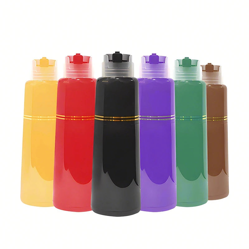 200ml 400ml 500ml Unique Plastic Double Chamber Lotion Pump PP Shampoo Bottle for Hair Dye