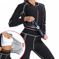 Customizable Women's Sweat Sauna Suit Fitness Bodybuilding Suit Long Training Suit Fat-burning and Sweat-wicking Sports Wear