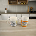 Custom Prescription Porcelain Coffee Mug-380ml White with Novelty Playful Design Hand Grip for Coffee Lovers Home & Office Use MegaBDM