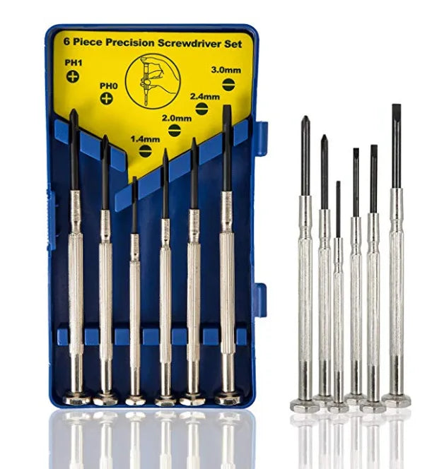 6-in-1 Screwdriver Set Disassembly Clock Tool Diy Grade Clock Repair Tools Household Mini Screwdriver Bit Set