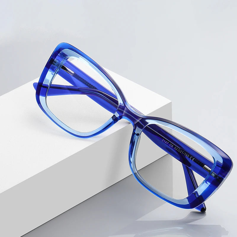 TR90 Lightweight Spectacles Frames CP Temple Anti Blue Light Designer Optical Glasses Eyewear Luxury Eyeglasses/Lunettes De Luxe