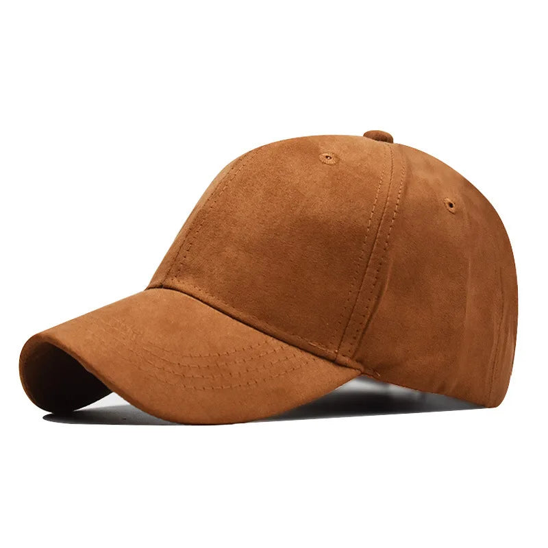 Hot Sell Six Panels Plain Retro Baseball Cap for Sale Paired With Anything Adjust Blank  Simple Suede Base Ball Sport Cap Hat