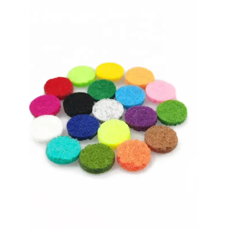 Wholesale 11mm Felt Pads for 15mm Tie Bulck Clip Diffuser Locket Necklace Pendant Bracelets Add Essential Oils Perfume Aroma