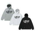 Ready Stock Men's Long Sleeve Fleece Hoodie Jacket Korean Style Regular Fit Sweatshirt Digital Printing Solid Pattern for Autumn