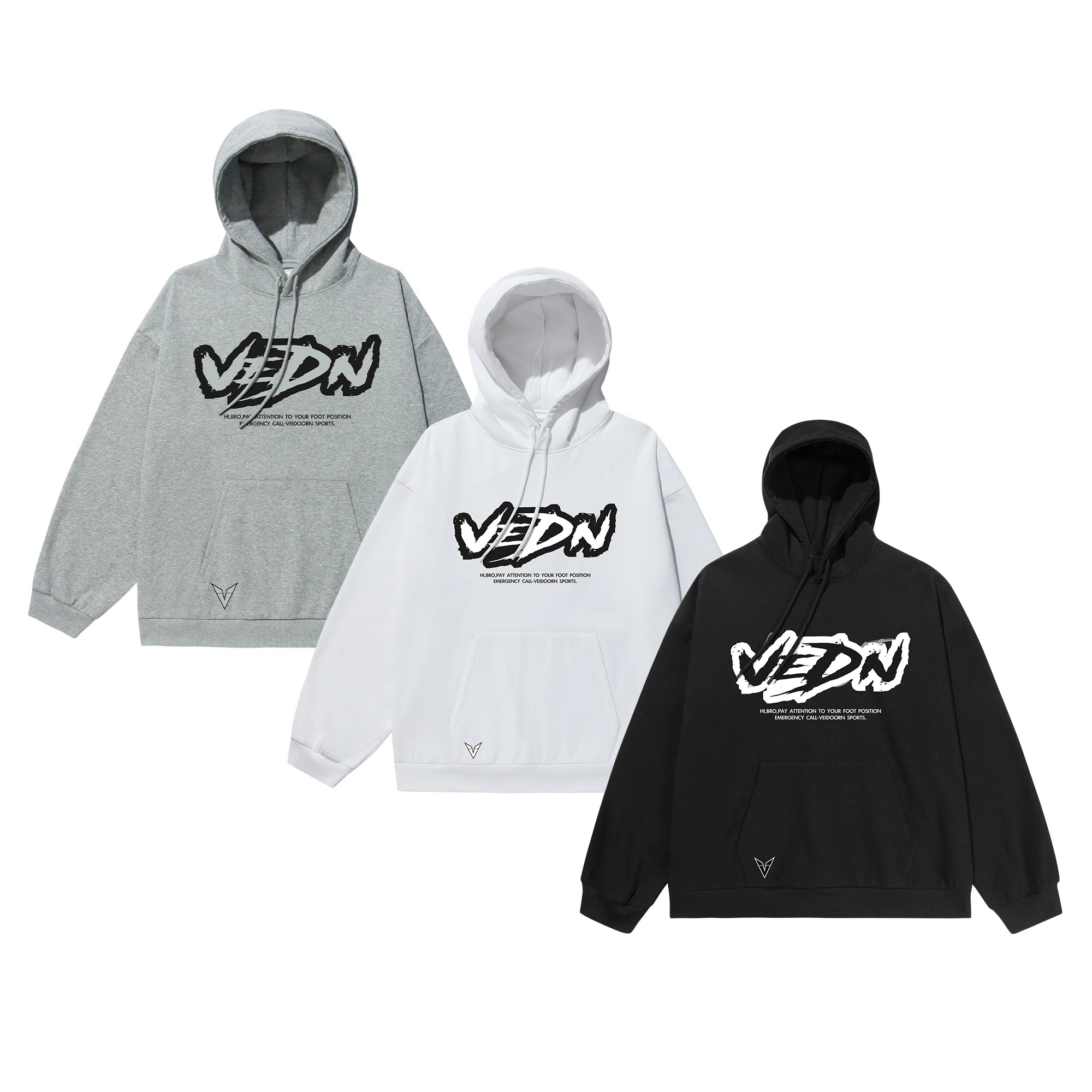 Ready Stock Men's Long Sleeve Fleece Hoodie Jacket Korean Style Regular Fit Sweatshirt Digital Printing Solid Pattern for Autumn