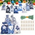 24Days Christmas Advent Calendar Bags Advent Calendar Bags DIY Set Paper Stickers Christmas Decor Calendario De Adviento