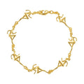 Original Design High Quality 18K Gold Plated Brass Jewelry Athlete Dancer Charm for Women Accessories Bracelets B222285