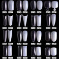 500Pcs/bag False Ballerina Coffin Fake Nails Manicure Acrylic Ballet Oval Water Drop Nail Tips for Extension&Protection Nail Art