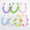 New 16mm Acrylic Round Bead Handheld Chain DIY Phone Case Accessories Handmade Beaded Handheld