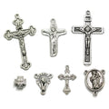 Mix Size Christmas Jewelry Making Charms Metal Crucifix Pendant for Earring Bracelet Lanyards  Accessory