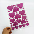2025 New Style Eco-friendly Waterproof PET Heat Transfer Glitter Rainbow Custom Color Iron-On Transfers for Garment Wholesale
