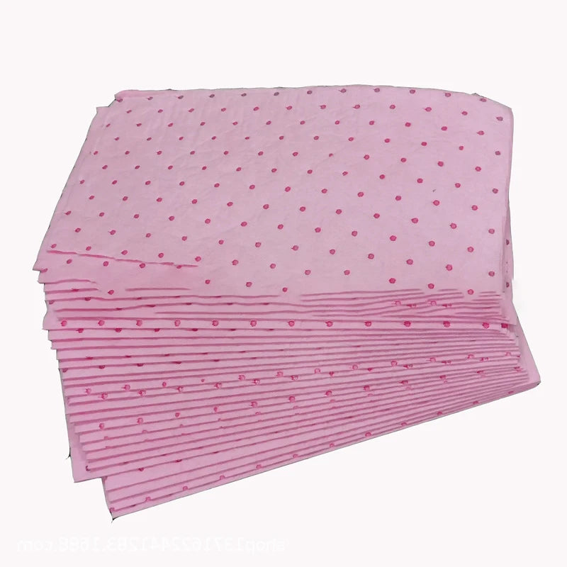 Economical 15*19'' Pink Chemical Absorbent Pads Environmental Product for Liquid Spill Control in Warehouse Area
