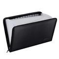 US Office Zipper Wallet with 24 Transparent Fiberglass Pockets Fireproof and SafeAccordion Document Bag for Filing