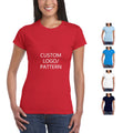 Custom Classic 100% Cotton Ladies T Shirt Tops Good Stretch Workout Active Clothing T-Shirt  for Women