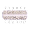 Wholesale DIY Supplies Mixed Multicolor Gold Plated Kit Closed Jump Ring Box Findings Jewelry Making