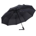 Custom Logo Printed Nylon Minimalist Windproof Folding Umbrella with Fiberglass Frame for Adults Automatic Opening