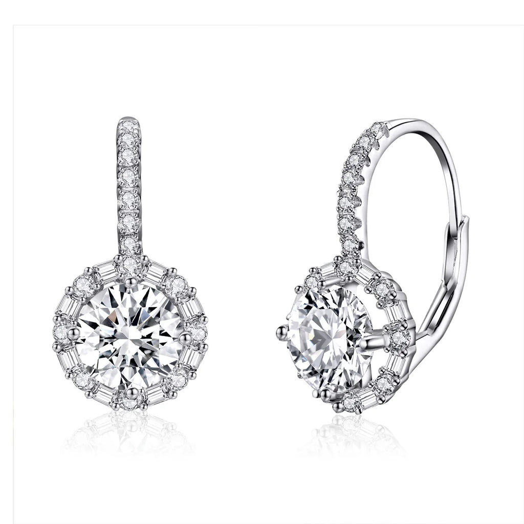 Dazzling Cubic Zirconia S925 Sterling Silver Drop for Women Trendy Arrow Stud Design for Wedding Engagement Parties Gifts