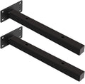 Heavy Duty Black Wall Hanging Clapboard Shelf Brackets Floating Shelves Straight Shelf Bracket