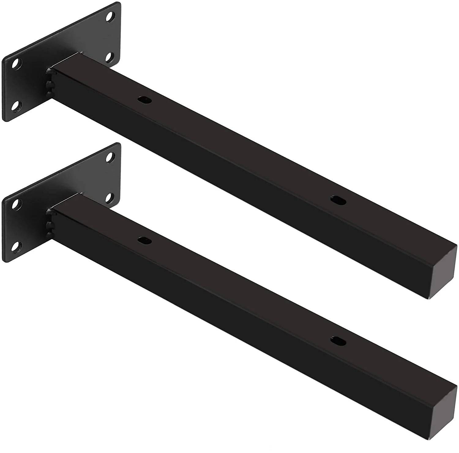 Heavy Duty Black Wall Hanging Clapboard Shelf Brackets Floating Shelves Straight Shelf Bracket