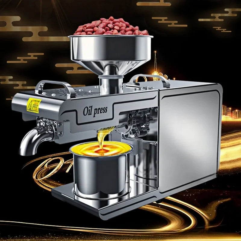 Small Used Oil Mill Machine for Sesame Walnut Flaxseed Peanut Palm Oil Hot Pressing for Seeds Plant Material Core Engine