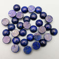 HZ Natural Stone Round Lapis Lazuli Cabochon 10mm Folk Crafts Crafts