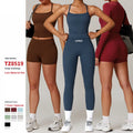 Custom Logo Winter Tight Workout Yoga Suit Quick-Drying Breathable Gym Fitness Clothes Outdoor Running Sports Yoga Set for Women