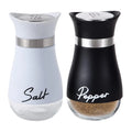 4 Oz 120ml Glass Bottom Salt Shaker for Kitchen Restaurant Mini Small Stainless Steel Salt and Pepper Shaker Set