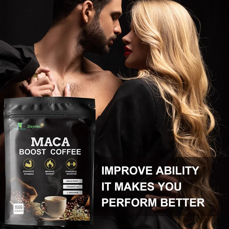 Private Label Man Maca Energy Coffee Natural Herbal Healthy Black Instant Maca Coffee for Men Power