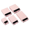 CSMD 25mm Height Chinese Manufacturers Customized Pull Out Gift Packaging Black Sponge Insert pink Jewelry Box for Bracelet Ring