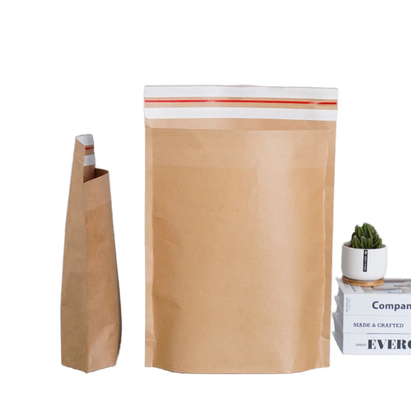 Free Sample Custom Eco-friendly Biodegradable Kraft Paper Mailing Bag Compostable Recycled Shipping Envelope Mailer Bag