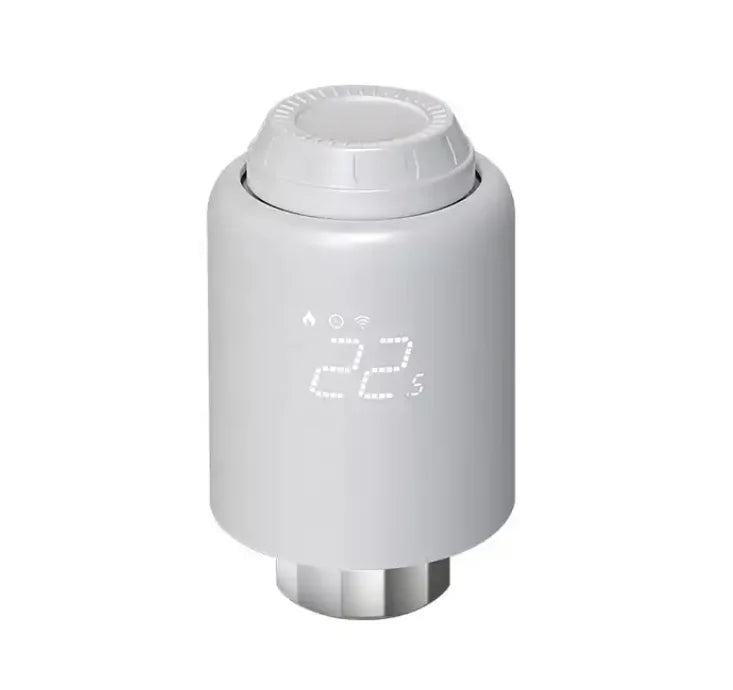 TRV LED Screen Ultra-low Power Zigbee 7-day Programmable Smart LED Display Thermostatic Radiator Valve