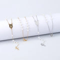 Virgin Mary Medal Cross Crucifix Simulated Pearl Beads Rosary Catholic Necklace