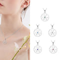 Yh Jewellery 925 Sterling Silver Jewelry Love Heart 12 Colorful Birthstone Pendant Necklace for Women