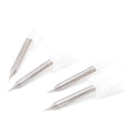 Micro Flat End Mill 0.2-0.9mm Mini CNC Router Bit for Aluminum 4mm Shank 2 Flute Tungsten Carbide End Mill Mini Milling Cutter