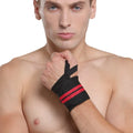 Factory Supply Man Fitness Strength Training Woven Athletic Adjustable Strength Wrap Wrist Brace