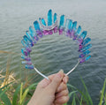 HZ Arrival Item Mermaid Colorful Purple Blue Moon Accessories Crown Hairband Hair Accessories Bridal Hairband Brides Hair Combs