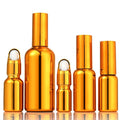 5ml 10ml 15ml 20ml 30ml 50ml 100ml Gold Glass Essential Oil Bottle Serum Dropper Bottle